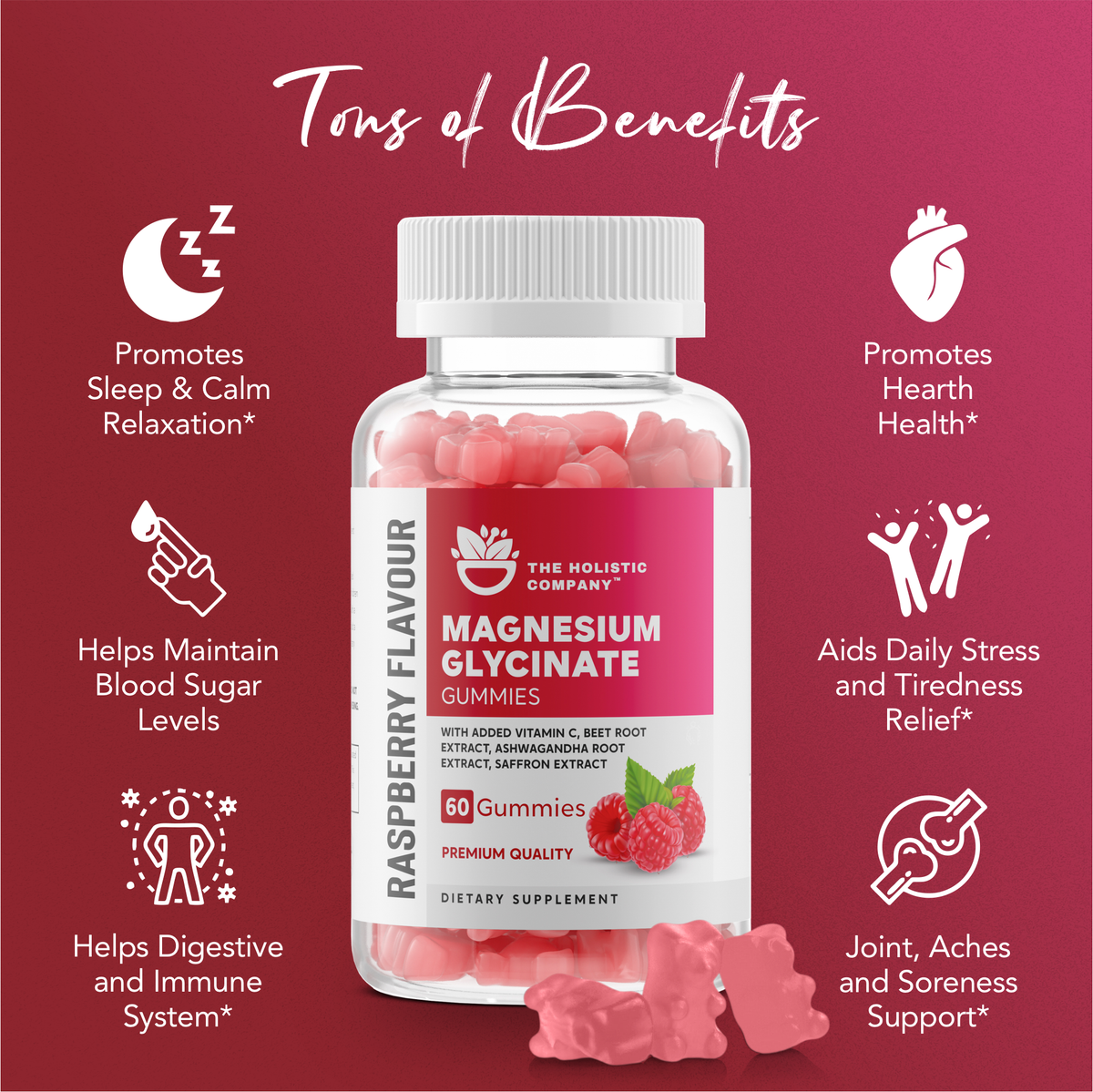 The Holistic Company Magnesium Glycinate Gummies