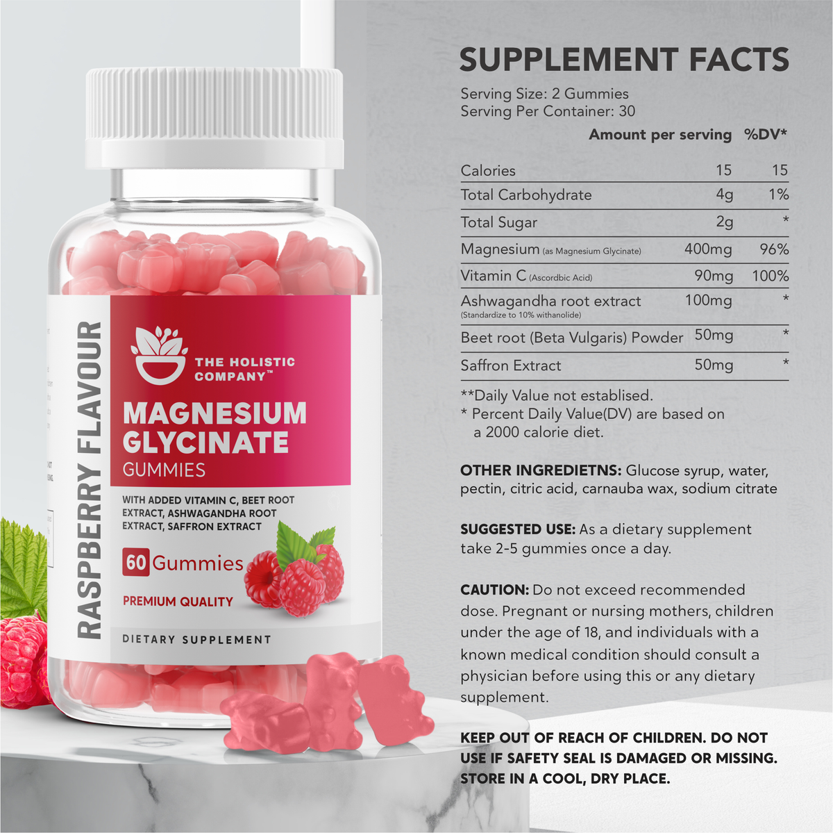 The Holistic Company Magnesium Glycinate Gummies